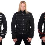 Men-Black-Banned-Military-Drummer-Parade-Jacket-Goth-Punk-Adam-Ant-Style