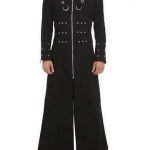 Men-Hellraiser-Goth-Punk-Industrial-Vampire-Jacket-Trench-Coat-Handmade