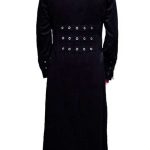 Men-Hellraiser-Goth-Punk-Industrial-Vampire-Jacket-Trench-Coat-Handmade-Back