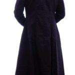 Men-black-hooded-trench-coat-goth-punk-Long-Jacket-custom-hood