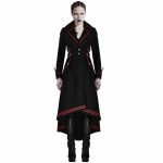 punk-rave-steampunk-military-jacket-for-women-front-model