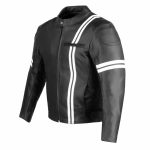 Iron-Biker-Motorcycle-Leather-Jacket-with-Armor-tilt