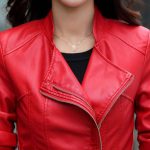 Short-Leather-Blazer-Coat-Jacket-for-Women-red-zip