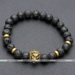 Lava-Rock-Stone-Bead-Buddha-Skull-Hamsa-hand-Evil-Eye-Bracelet-gold-lion-head