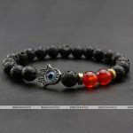 Lava-Rock-Stone-Bead-Buddha-Skull-Hamsa-hand-Evil-Eye-Bracelet-red-agate-hamsa-hand