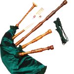 Rosewood Highland Bagpipe Green Tilk