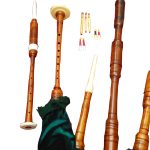 Rosewood Highland Bagpipe Green close