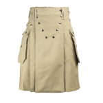Workman-utility-kilt-Khaki-front