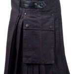 Noir-Deluxe-Utility-Fashion-Kilt-côté gauche