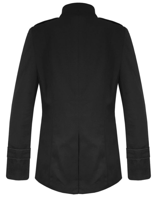 Black Military Jacket Goth Steampunk Vintage Pea Coat, Gothic Clothing, Gaoth Jackets, Jackets for Men, Seampunk jacket for sale, buy steampunk jacket, gothic jacket for sale, buy gothic jacket, goth jacket for sale, buy goth jacket, military jackets for men, military jackets for sale, buy military jackets
