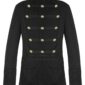 Black Military Jacket Goth Steampunk Vintage Pea Coat, Gothic Clothing, Gaoth Jackets, Jackets for Men