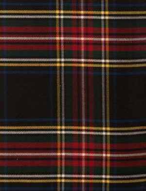 Schwarzer Stewart Tartan Kilt, schottischer Tartan, Kilts für Männer, Herren Kilt