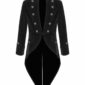 Tail coat Jacket Black Velvet Goth Steampunk Victorian, Gothic Clothing, Velvet Jackets, Best Jackets for Men