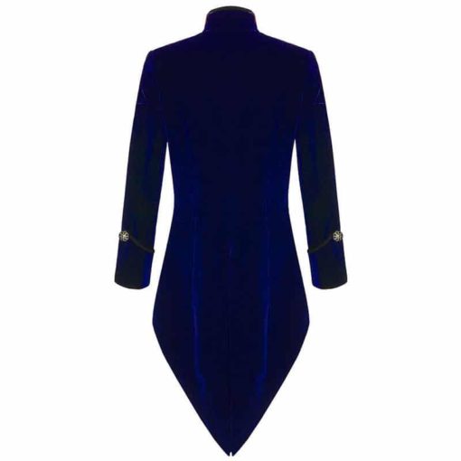 Tail coat Jacket Blue Velvet Goth Steampunk Victorian, Gothic Clothing, Velvet Jackets, Best Jackets for Men