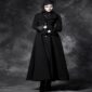 Manteau noir nouveau long élégant pour femmes, cosplay vintage Aristo victorien, vestes traditionnelles, meilleures vestes