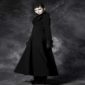 Manteau noir nouveau long élégant pour femmes, cosplay vintage Aristo victorien, vestes traditionnelles, meilleures vestes