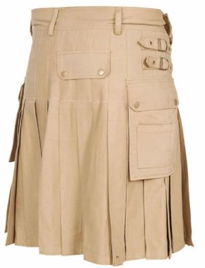 Khakhi Kilts, Beige Kilts, Utility Kilts para hombres, Best Kilts