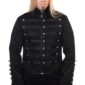 Black Banned Military Drummer Parade Jacke, Gothic-Kleidung, Herrenjacke