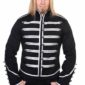 Black Banned Military Drummer Parade Jacke, ropa gótica, chaqueta de hombre