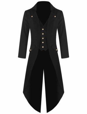 Chaqueta Steampunk Tailcoat, mejores chaquetas, chaquetas de ropa gótica