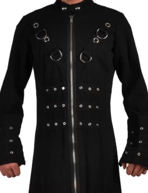 Goth Punk Industrial Vampire Jacket, Chaquetas góticas, Chaquetas para hombres, Mejores chaquetas góticas