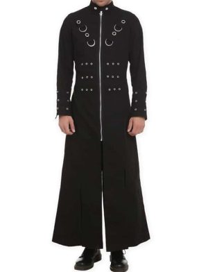 Goth Punk Industrial Vampire Jacket, Chaquetas góticas, Chaquetas para hombres, Mejores chaquetas góticas