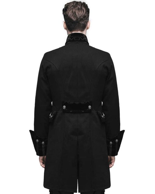 Gothic Frock Coat Black Steampunk Aristocrat Regency, Gothic Jackets, Goth Clothing