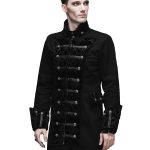 Mens-Jacket-Gothic-Frock-Coat-Black-Steampunk-Aristocrat-Regency-pose