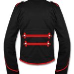 Mens-Red-Black-Military-Marching-Band-Drummer-Jacket-New-Style-Back