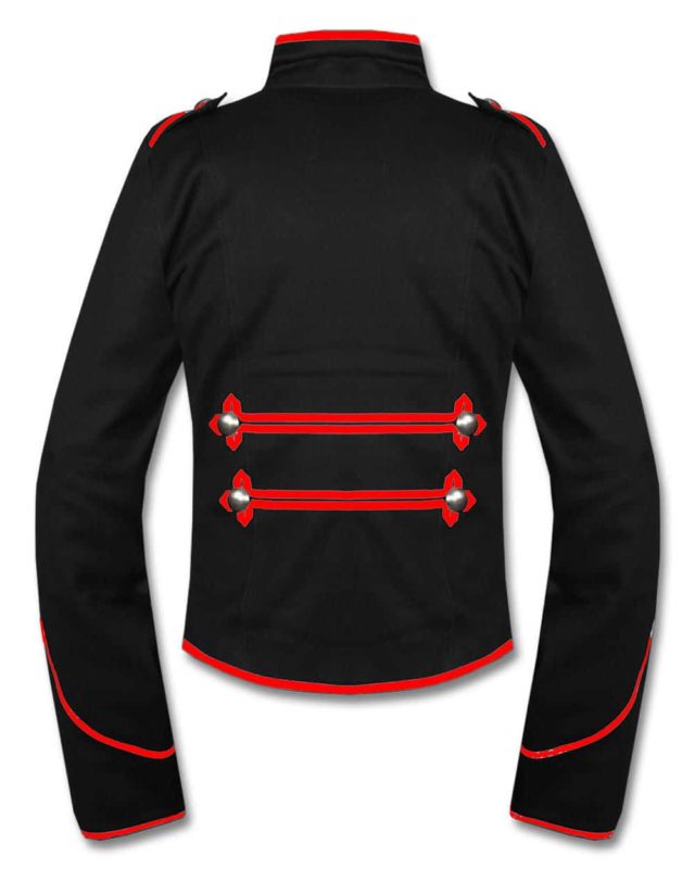 Red military hotsell jacket mens