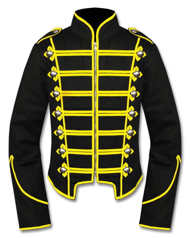 Military Marching Band Drummer Jacket, Traditional Jackets, Jackets for Men, Best Traditional Jackets, Seampunk jacket for sale, buy steampunk jacket, gothic jacket for sale, buy gothic jacket, goth jacket for sale, buy goth jacket, military jackets for men, military jackets for sale, buy military jackets