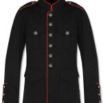 Military-Jacket-Black-Red-Red-Goth-Steam-punk-Army-Officer-Pea-Coat-front
