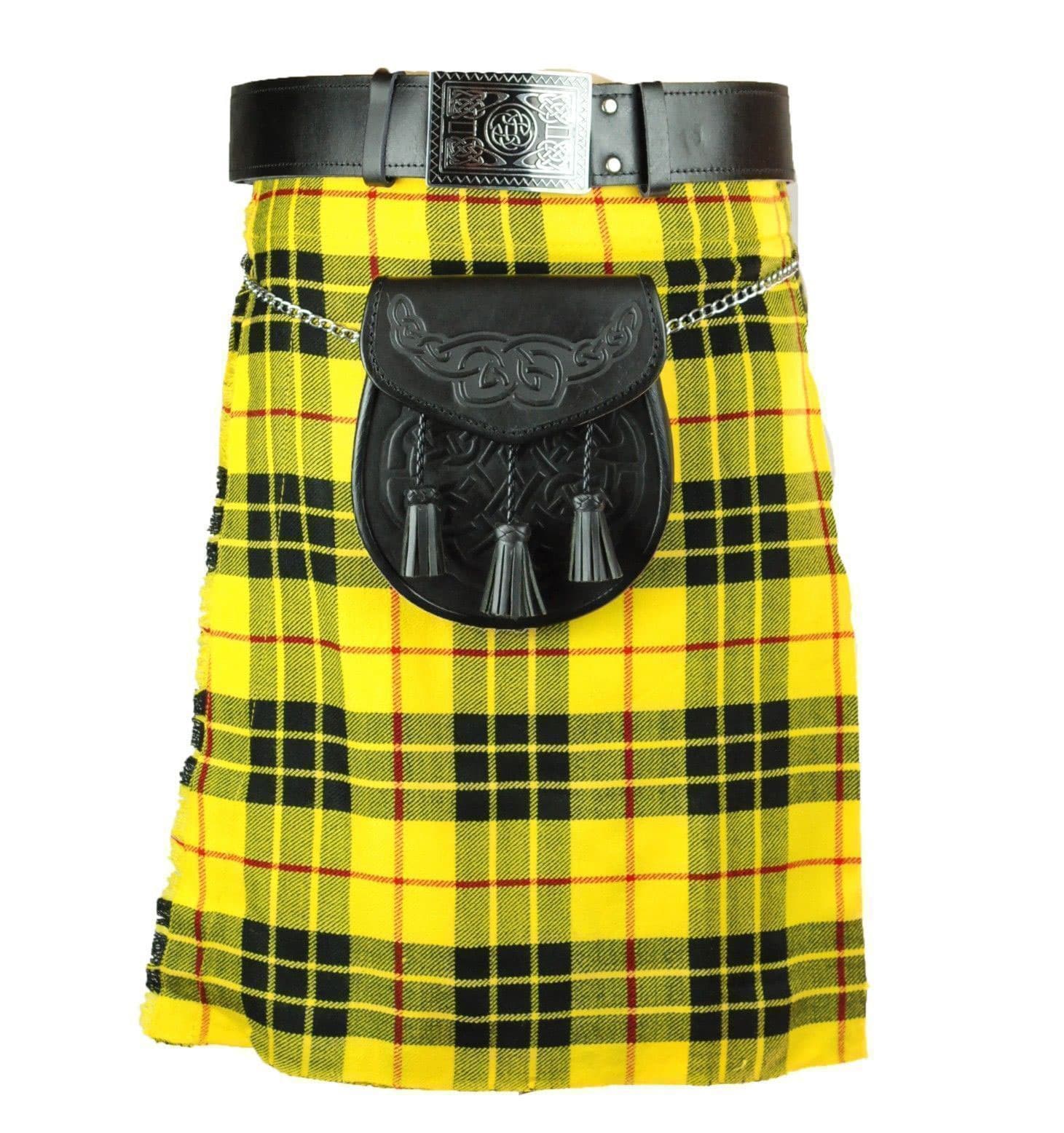 Vestido de tartán escocesa tradicional de Highland Kilt para hombre de 8  yardas de gran elección | Regular