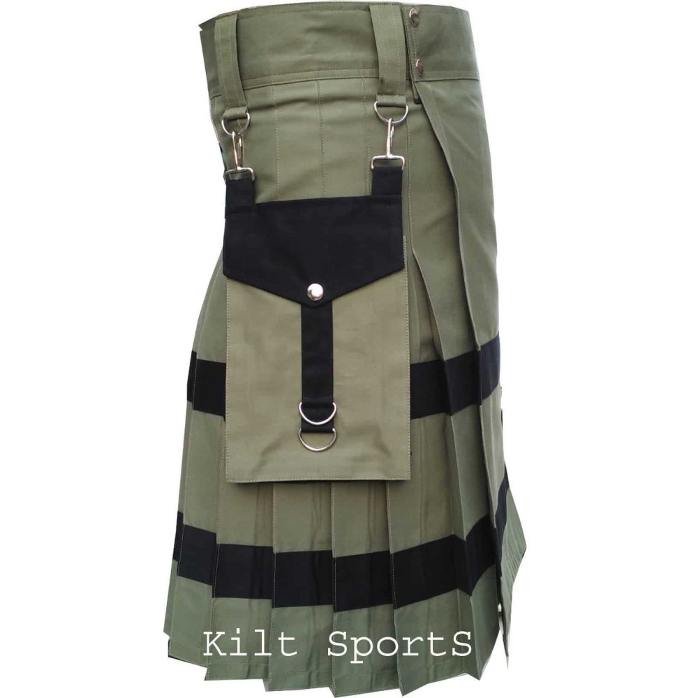 Utility kilt, cotton kilts, kilt for men