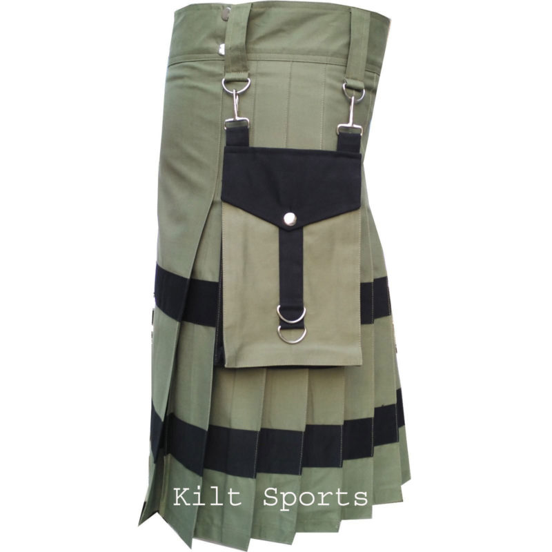 olive green kilt, olive green utility kilt, olive green kilt, Utility kilt for sale, Utility kilt