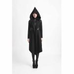 Punk-Rave-Women-Hooded-Long-Jacket–Coat-Black-Goth-Cosplay-Cyber-Steampunk-front