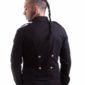 Chaqueta militar negra hecha a mano, chaqueta punk gótica, mejores chaquetas tradicionales para hombres, mejores chaquetas