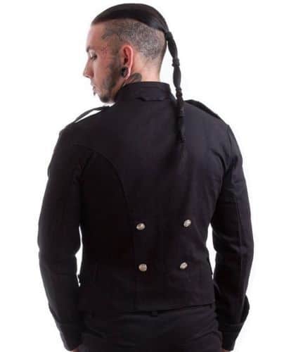 Black Military Jacket Goth Punk Style 1 Handmade Black Military Jacket, Goth Punk Jacket, Best Traditional Jackets for Men, Best Jackets