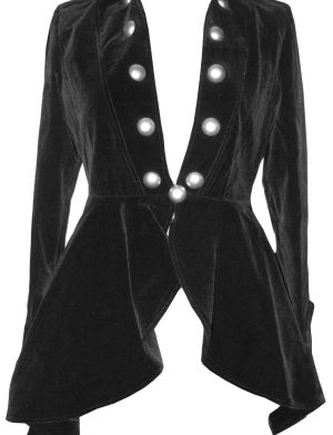 Velvet Gothic Victorian Lady Vampire, chaquetas de mujer, chaquetas tradicionales de mujer