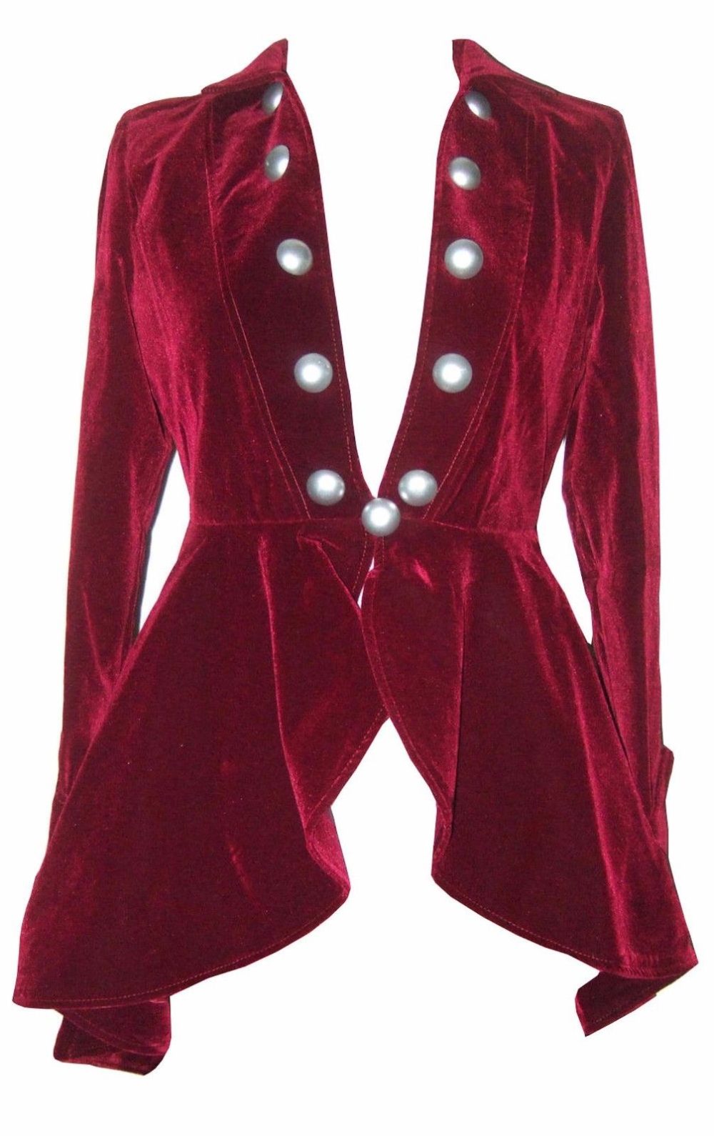 Velvet Gothic Victorian Lady Vampire, Women Jackets, Traditional Women Jackets