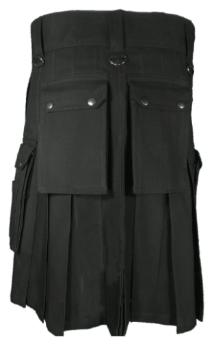 Wilderness Black Utility Kilt 2 Utility kilt, cotton kilts, kilt for men