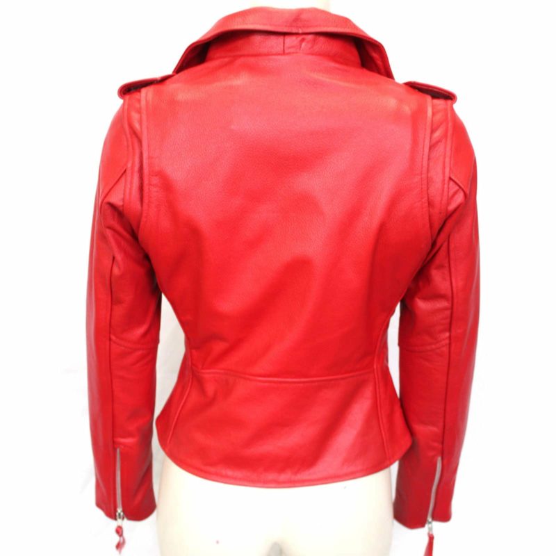 Biker jackets, Brando Red Biker Rock Gothic, Leather Jackets, Gothic Jackets for Women, women leather jacket, women leather jacket for sale, leather for sale for women, custom leather jacket
