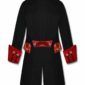 Schwarzer roter Samtbesatz Steampunk, Samtjacken, Gothic-Kleidung, Gothic-Jacken