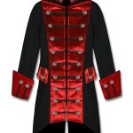 black-red-velvet-trim-steampunk-vampire-goth-jacket-pirate-coat-front