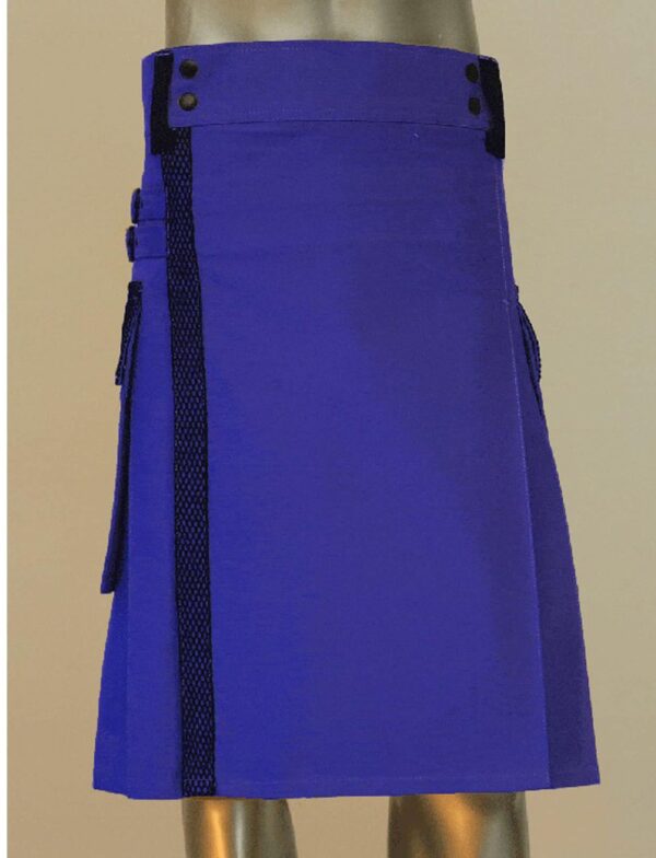 blue-net-pocket-kilt-front Blue Net Pocket Kilt, Kilt for Working Men, Best Kilt for Working Men