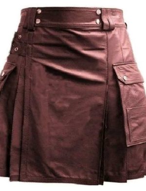 Leather Utility Kilt Cargo Pockets, Leather kilts, utility kilts, best kilts