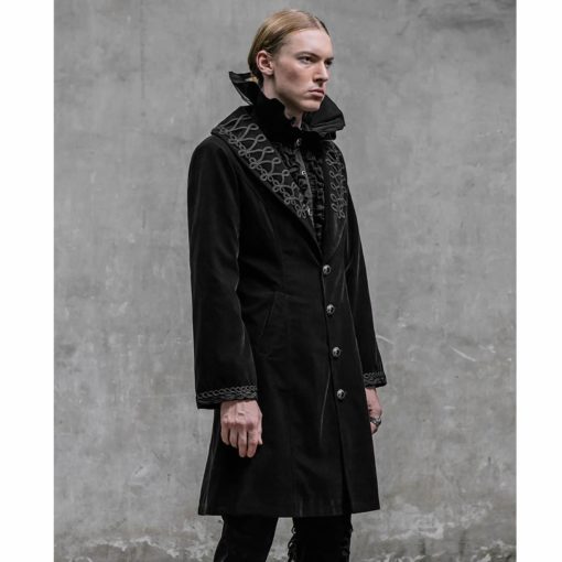 Akacia Mens Jacket Frock Coat, Black Velvet Jackets for Men, Mens Jacket, Gothic Clothing