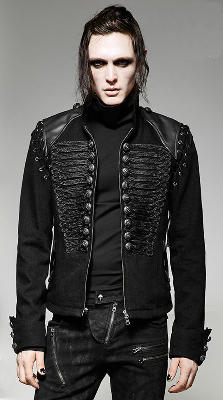 military jacket jeans officer dandy baroque embroidery, Gothic Jackets, Dandy Embroidery, Best Jackets