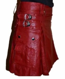 Leather kilts, Pleated Leather kilts, Kilts for Men in leather