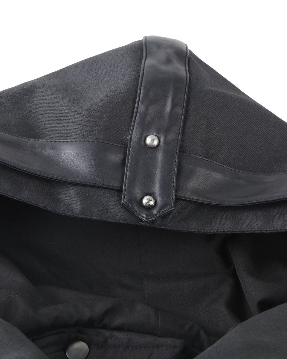 Punk Rave Mens Hooded Coat, Gothic Jackets for Men, Dieselpunk Punk Faux Leather, Best Jackets for Men